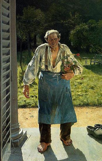 Emile Claus The Old Gardener China oil painting art